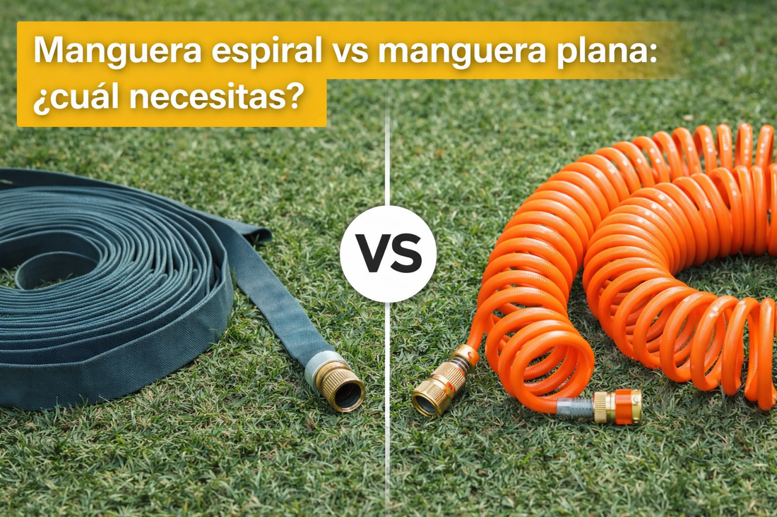 Manguera espiral vs manguera plana: ¿Cuál necesitas realmente?