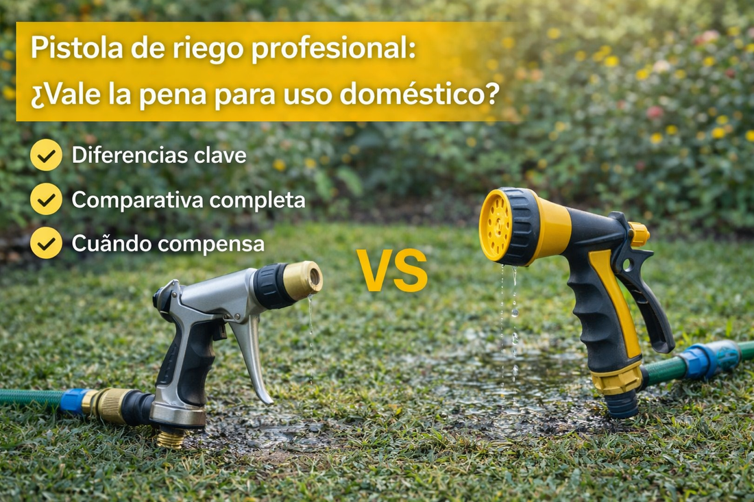 Pistola de riego profesional: ¿Vale la pena para uso doméstico?