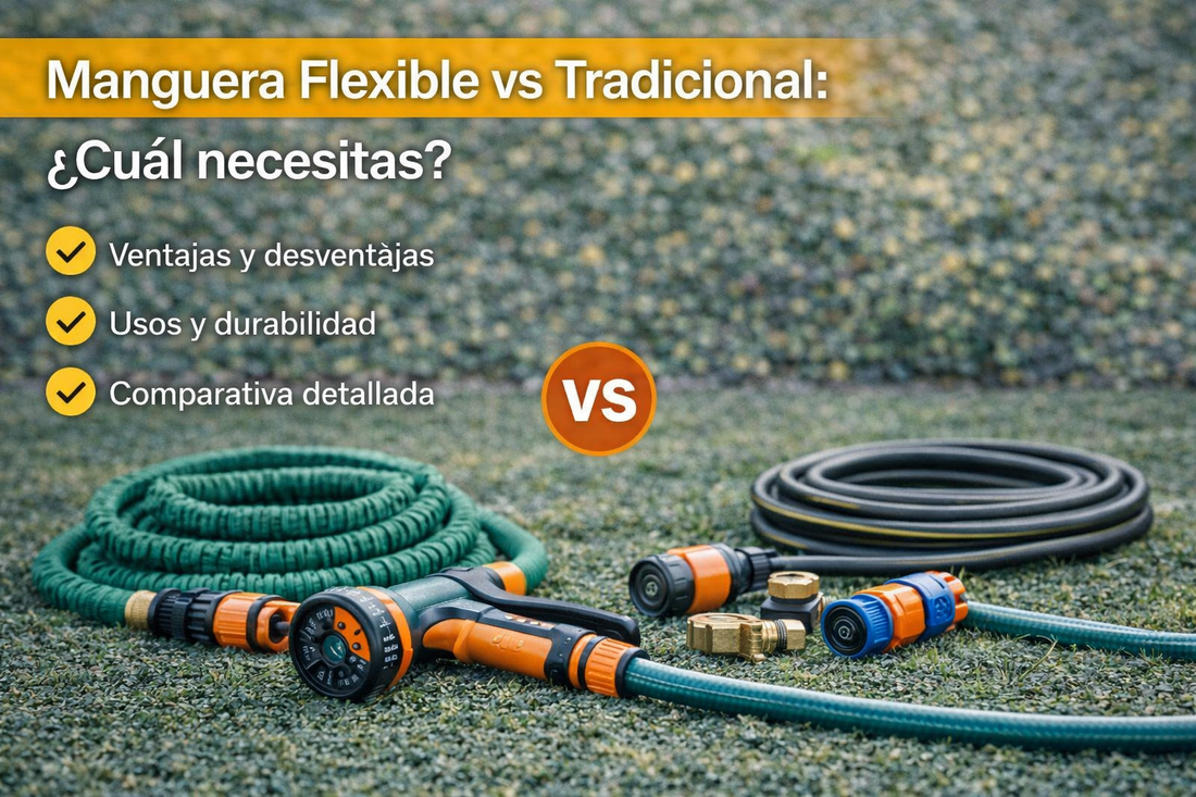 Manguera Flexible o PVC. Comparativa 2026 | Flexigobe