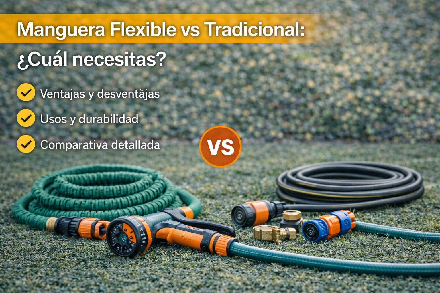 Manguera Flexible o PVC. Comparativa 2026 | Flexigobe