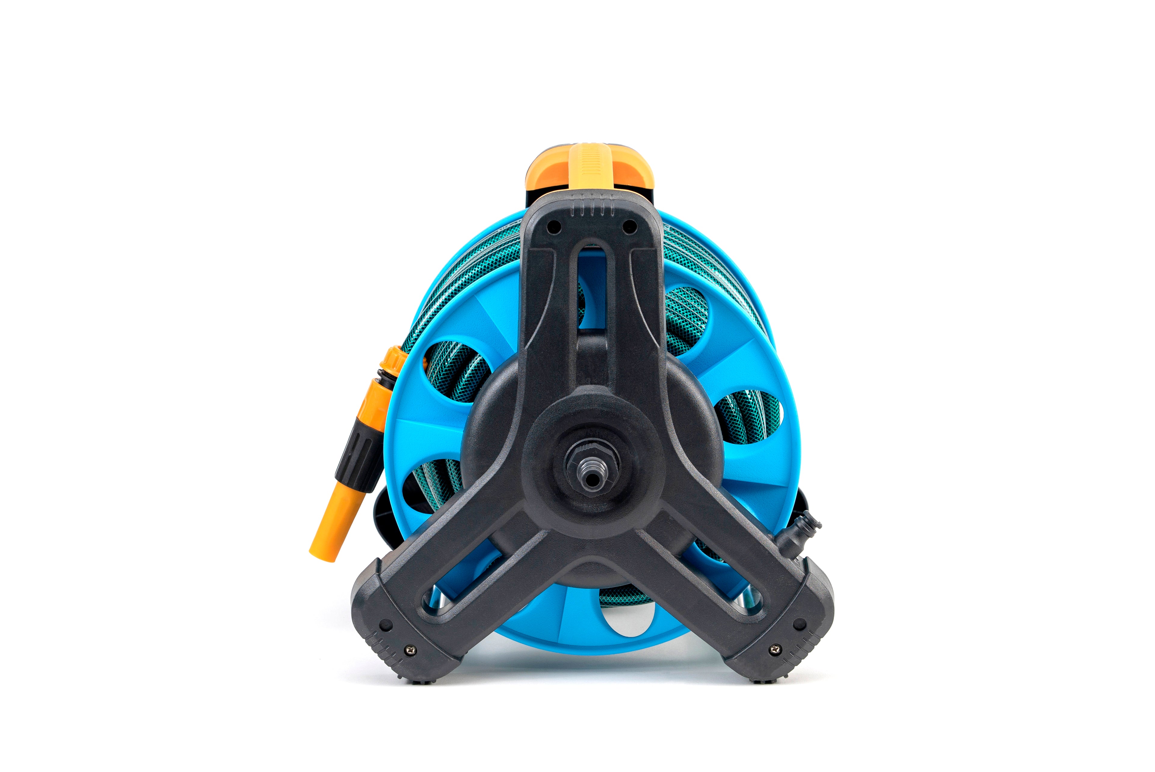 Carro porta mangueras de jardin con 30 metros de manguera de 13mm 1/2".