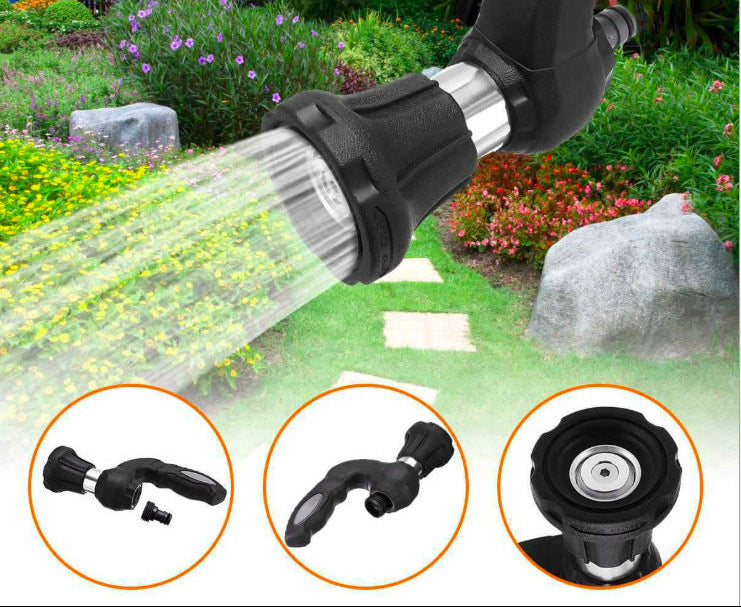 Pistola Riego Alta Presión 8 Modos Gatillo Bloqueo Ergonómica ABS Jardín Lavado Coche Profesional