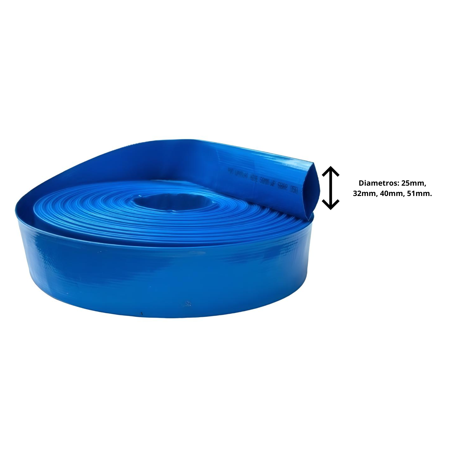Manguera Plana azul Gobeflat.